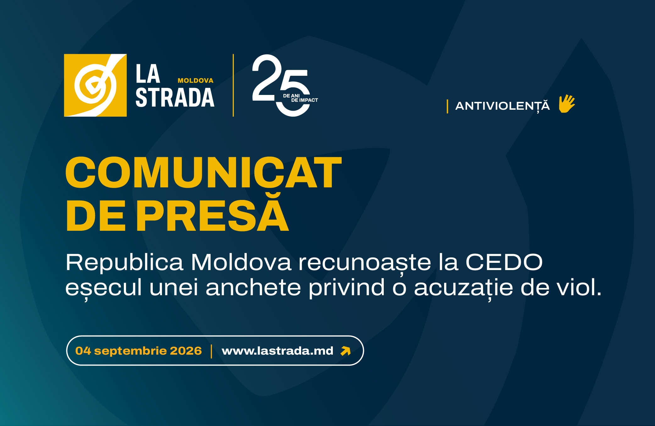 După ani de așteptare, Republica Moldova recunoaște eșecul unei anchete privind un viol